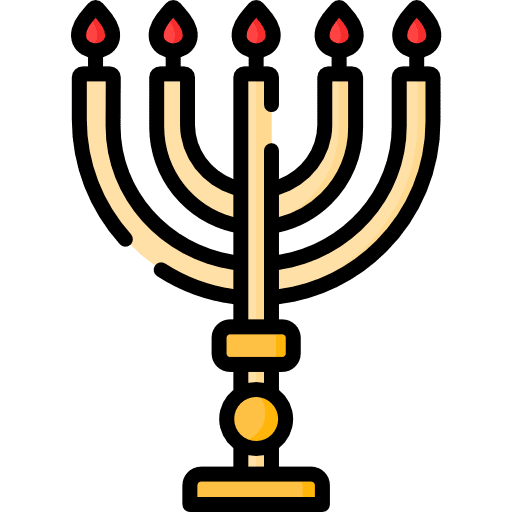 Menorah cultures hanukkah culture icon