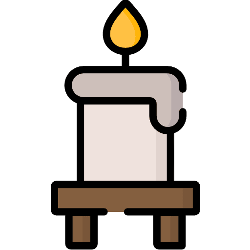Candle christian culture ornamental icon