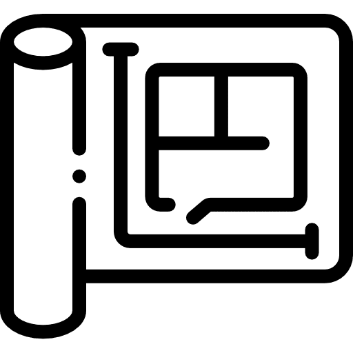 Blueprint architecture house sketch home icon