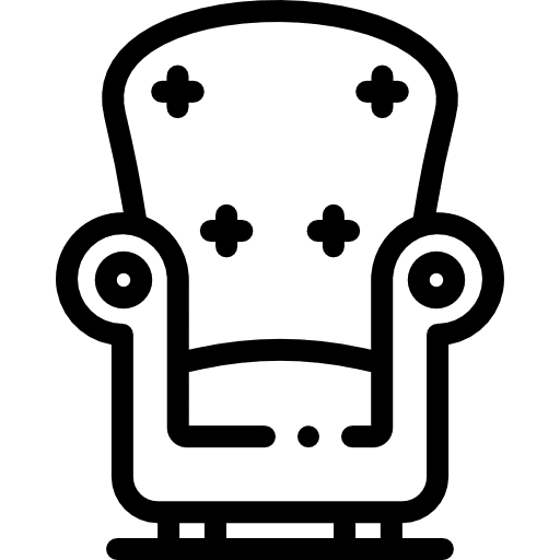 Chair furniture chair comfortable icon