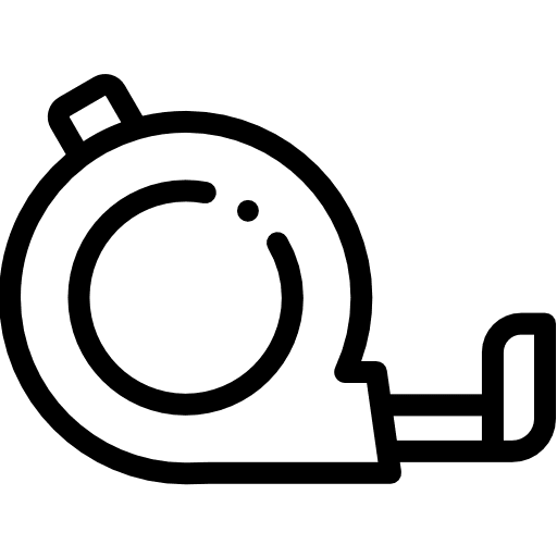 Measuring tape measuring tape measure design icon