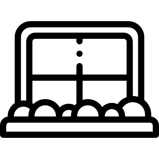 Window nature plant pot decoration icon