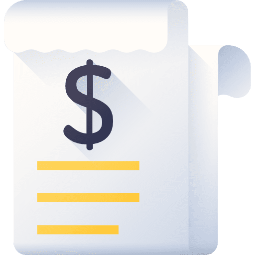 Bill bill ticket business icon