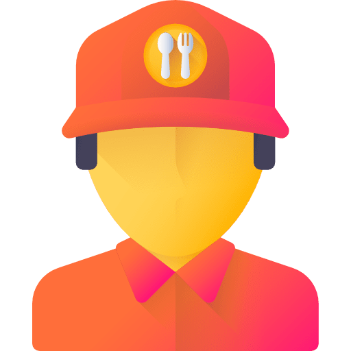 Courier people shipping and delivery courier icon