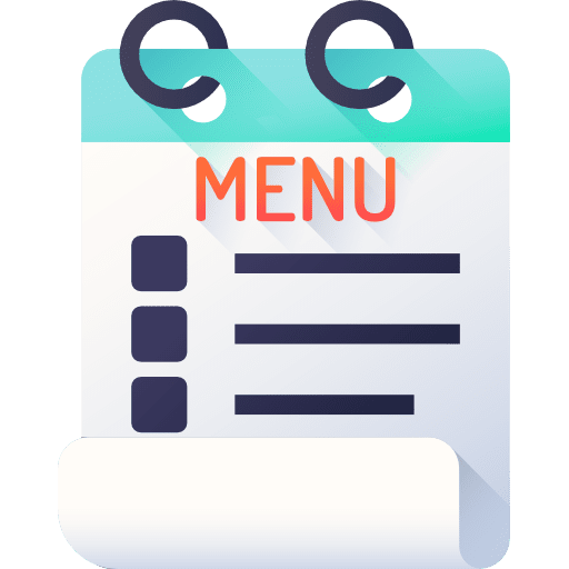 Menu paper menus print products icon