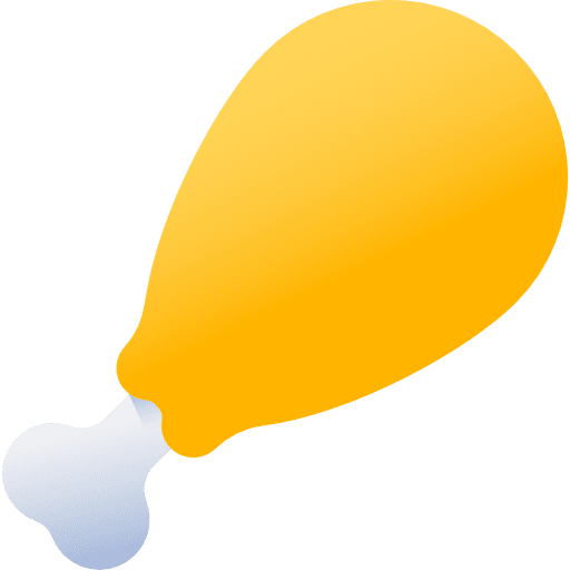 Fried chicken turkey leg chicken food icon