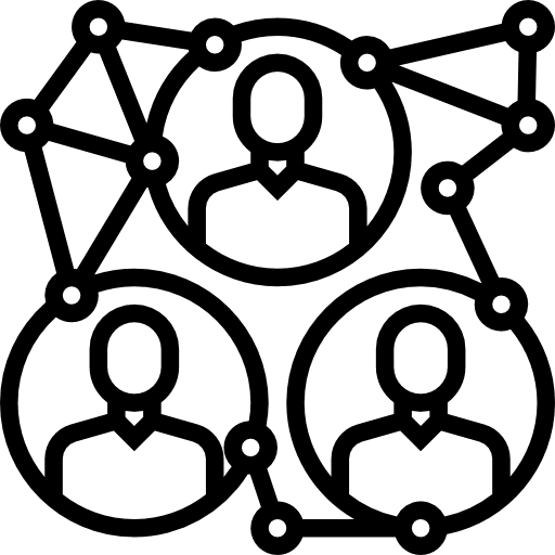Connection connect people people network icon