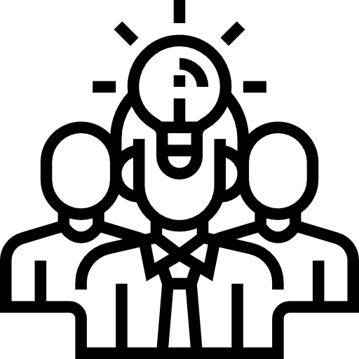 Leader networking master group icon