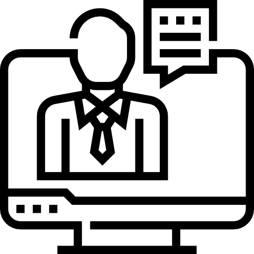 Video human resources technology social media icon