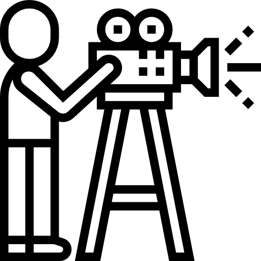 Camera operator cinematographer operator people icon