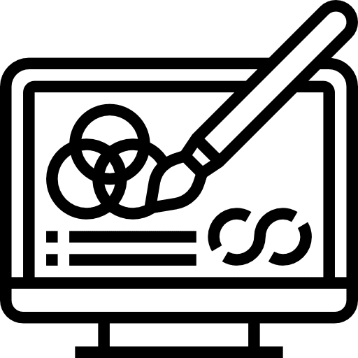 Computer color correction edit tools effects icon