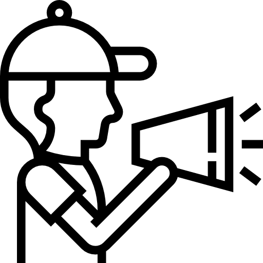 Director professions and jobs megaphone avatar icon