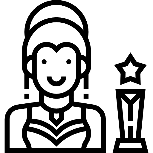 Actress people award professions and jobs icon