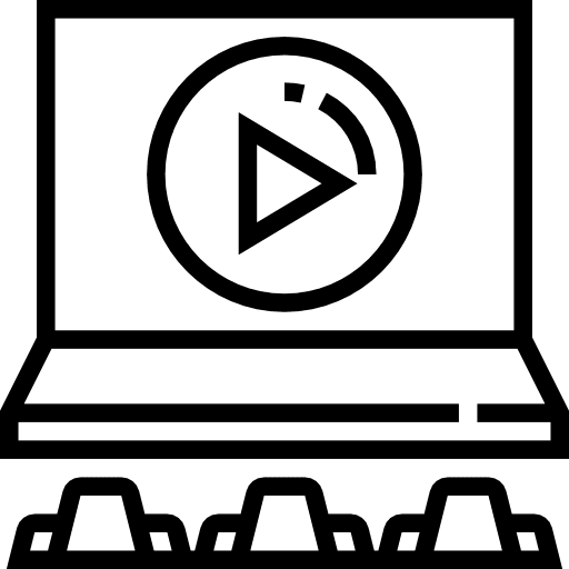 Cinema buildings theater stage icon