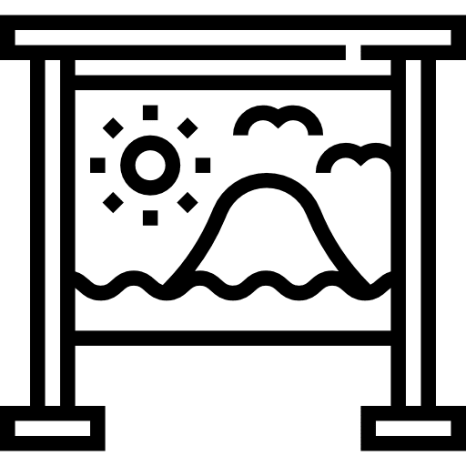 Scene photography sea cinema icon