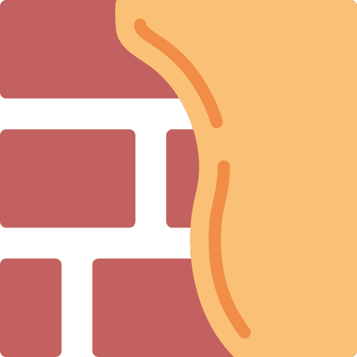 Brickwall stone brick mansory icon