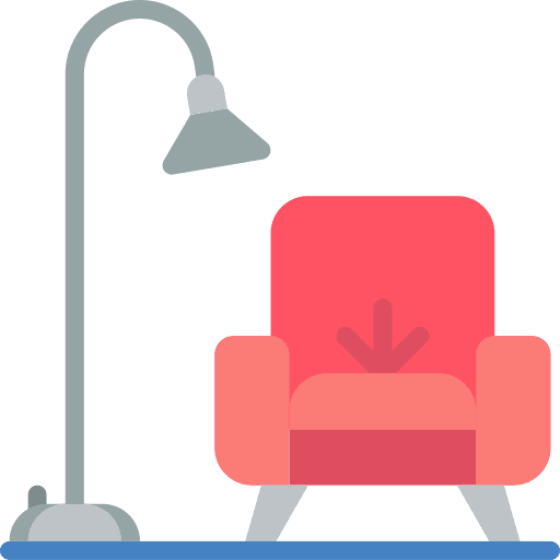 Living room armchair living room furniture icon