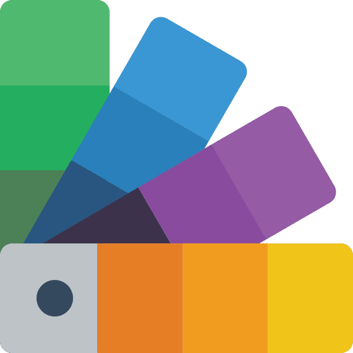 Pantone painter colors art and design icon