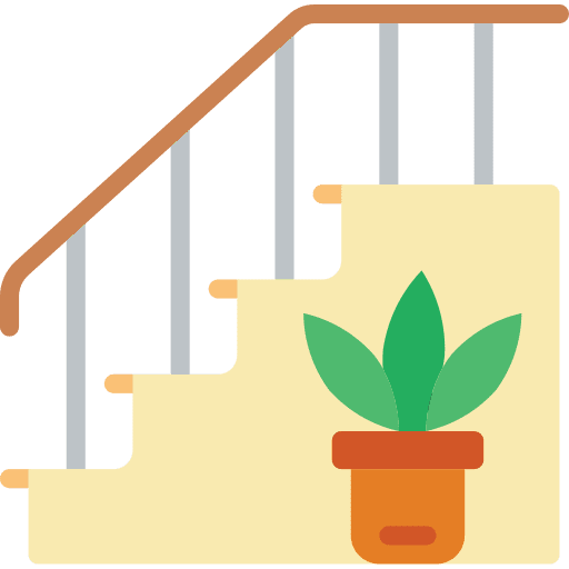 Stairs furniture interior design furniture and household icon