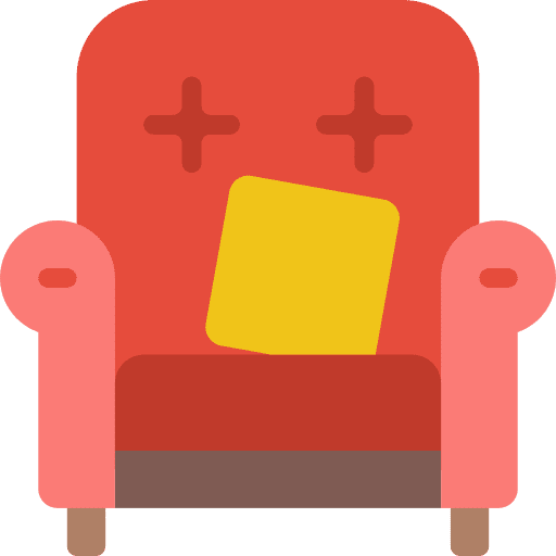 Armchair armchair furniture and household comfortable icon