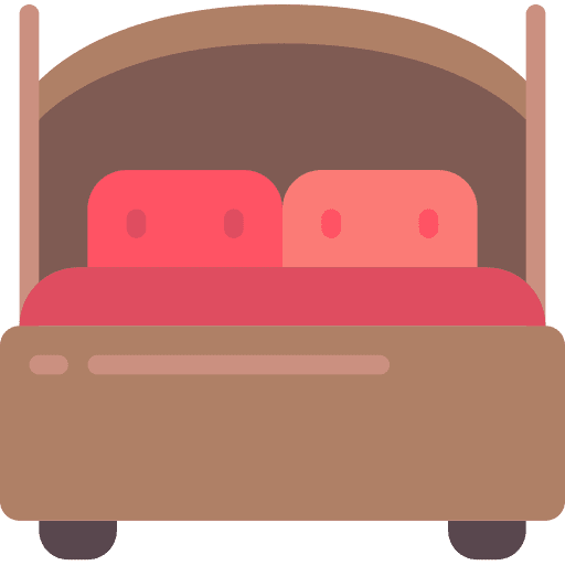 Bed beds buildings bedroom icon