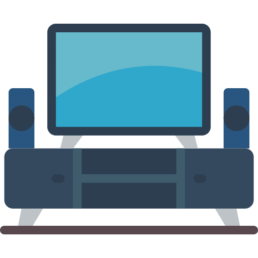 Home cinema home theater music and multimedia entertainment icon