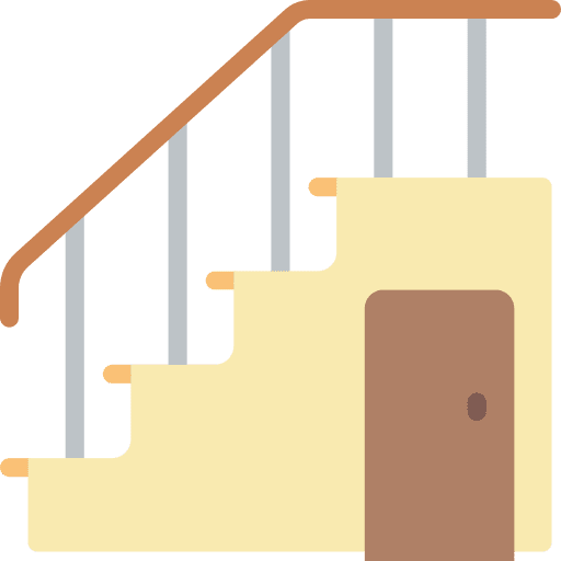 Stairs architecture building construction icon