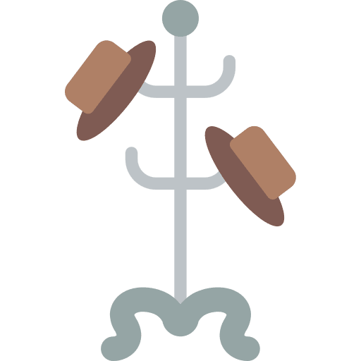 Coat rack livingroom coat stand hang icon