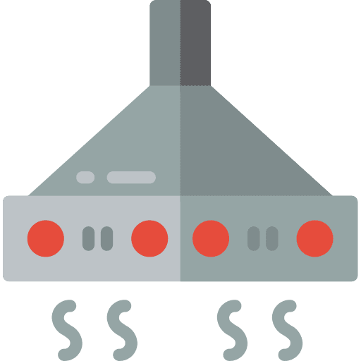 Extractor hood technology device extractor hood icon