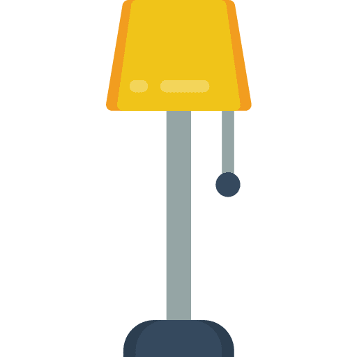 Lamp light bulb illumination electronics icon