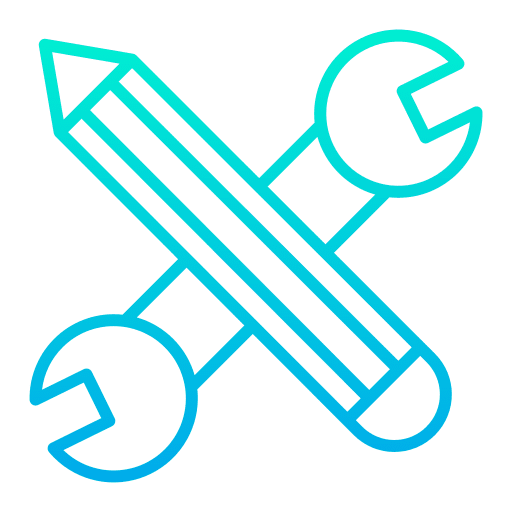 Pencil settings customization edit tools icon