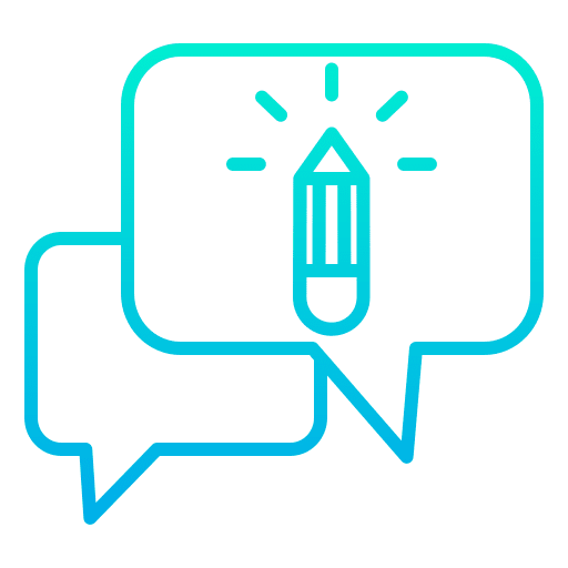 Chatting communications conversation art and design icon