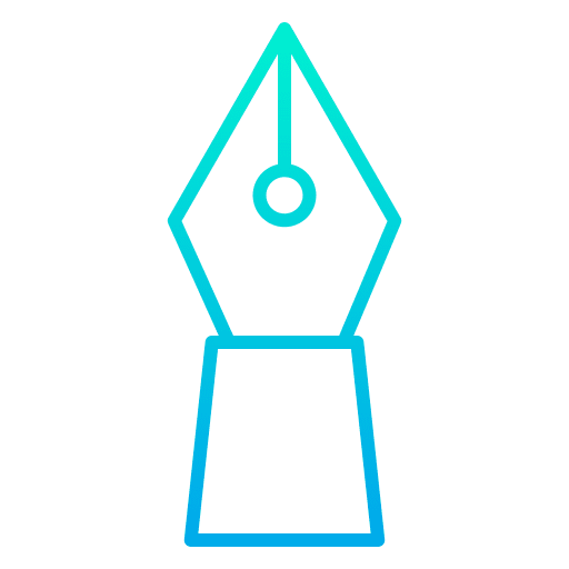 Fountain pen fountain pen art and design tools and utensils icon