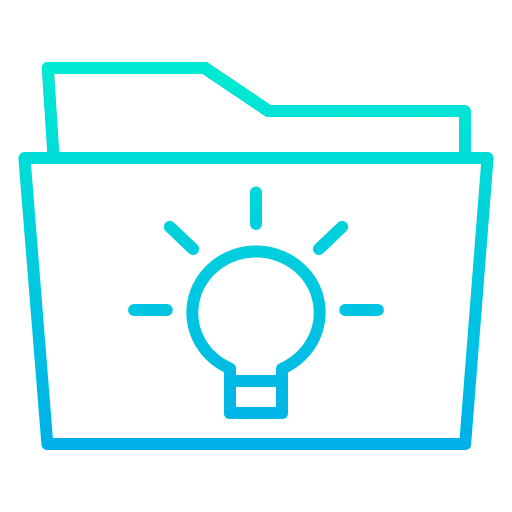 Idea folder business and finance idea icon
