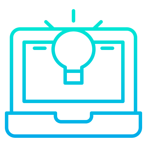 Idea light bulb intelligent files and folders icon