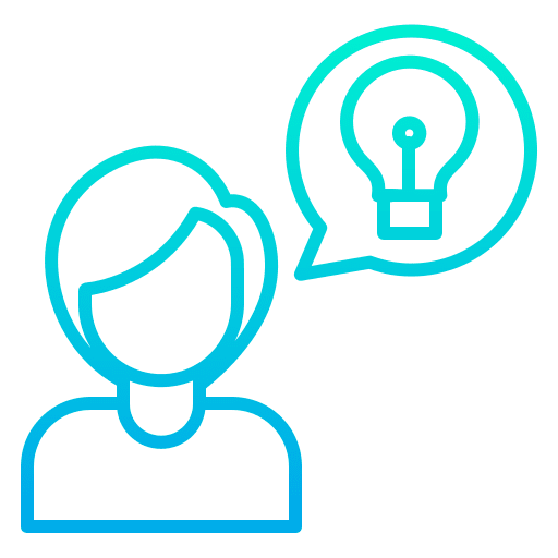 Idea user communications thinking icon