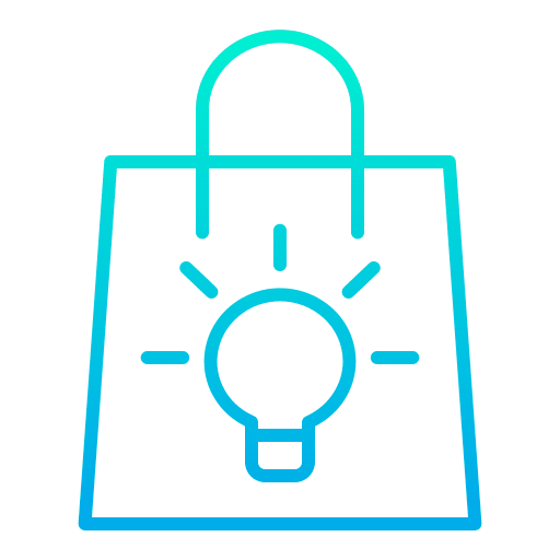 Bag business and finance shopping bag invention icon