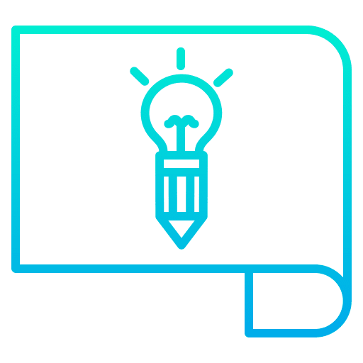 Design illumination technology idea icon