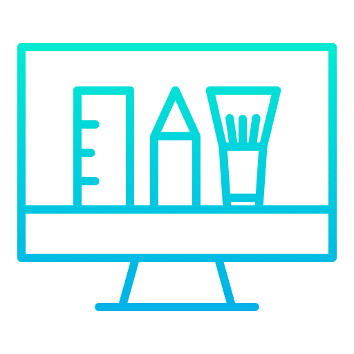 Idea computer idea art and design icon