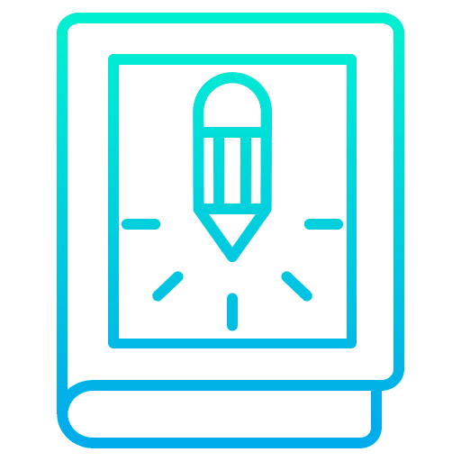 Book tools pens education icon
