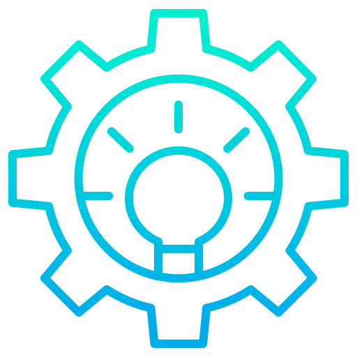 Idea creativity electronics light bulb icon