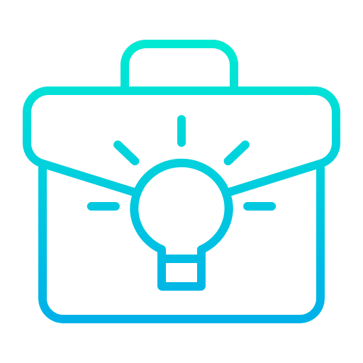 Idea light bulb business and finance business icon