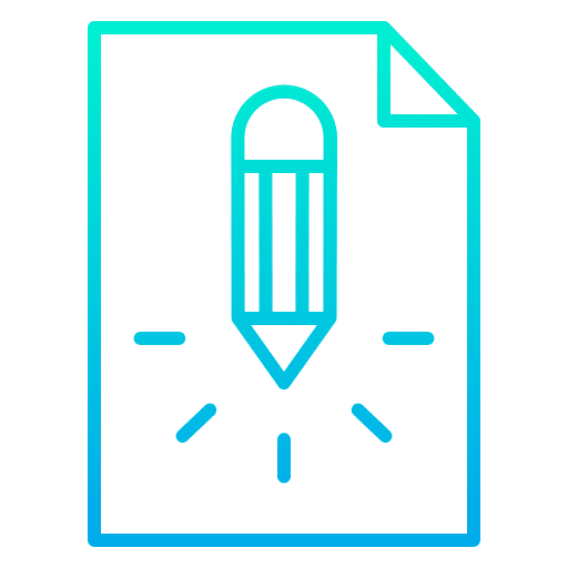 Page pencil edit archive icon