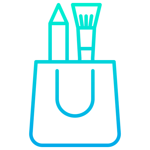 Shopping bag shopping bag shopping brush icon