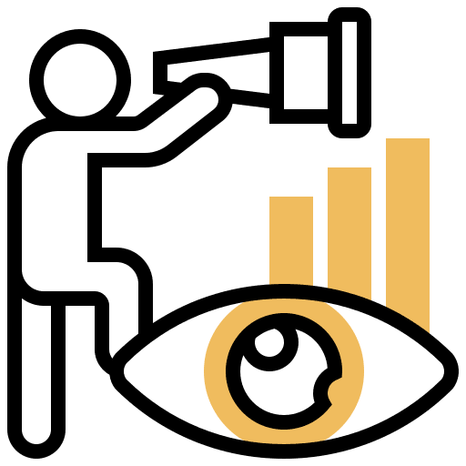 Vision project eye product icon