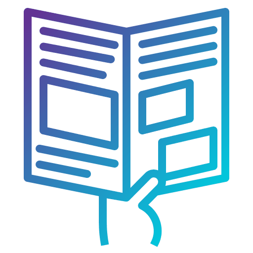 Leaflet info marketing travel icon