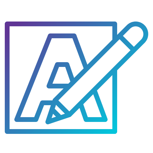 Font typography signs letters icon