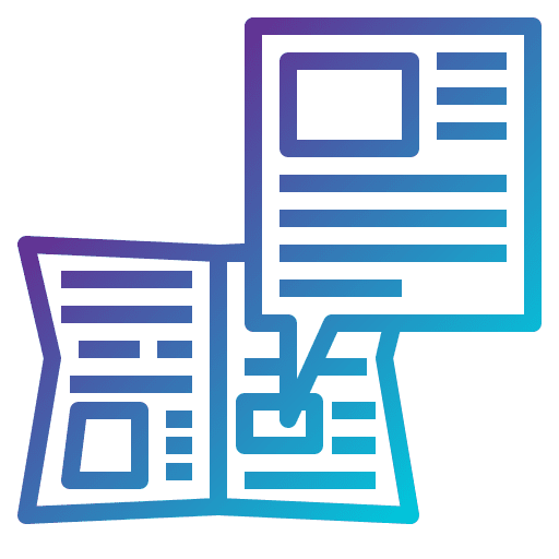 Newspaper journal newspaper interface icon