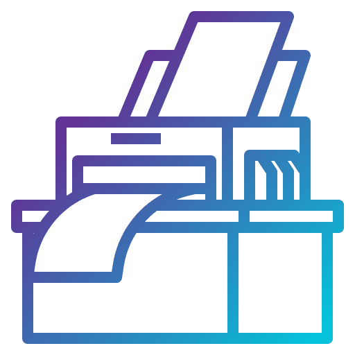 Printer paper printer technology icon