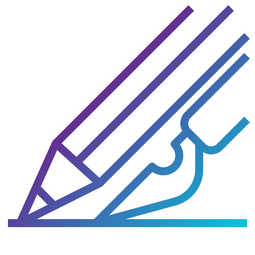 Write pen art and design writing icon